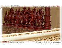 Авторские шахматы - резьба